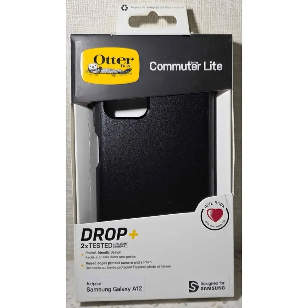 Otter Box Commuter Series Lite for Samsung Galaxy A12 Phone Case, Black- NEW